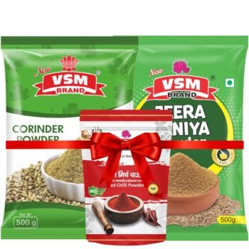 Jeera Daniya Powder/Chilli Powder/Daniya Powder/Turmeric Powder Total Pack of 2Kg