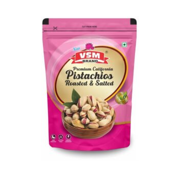 VSM Premium Californa Pista | Salted & Roasted | Protein & Fiber Rich | 250gm Pack