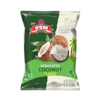 VSM Premium Coconut Flakes | Dried Coconut Goodness | Ideal for Baking & Toppings | 1Kg Pack