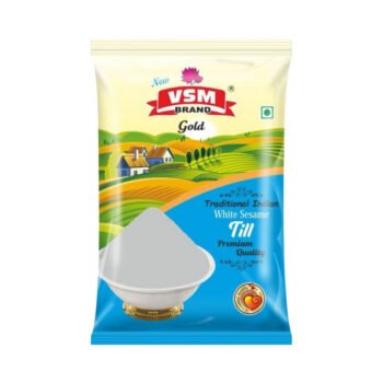 VSM Premium Gold White Till | Sesame Seeds | Natural & Healthy | 1kg Pack